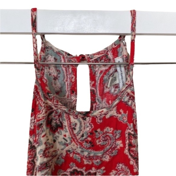 HP🏆 AEO Red Floral High Neck Boho Shift Mini Dress
- XXS - Picture 4 of 5